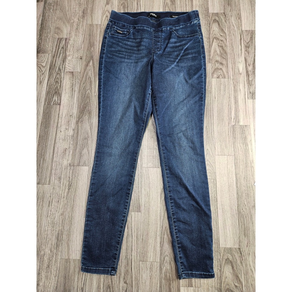 Nine West Pull On Skinny Jeans Women 8 Dark Wash Stretch Denim
